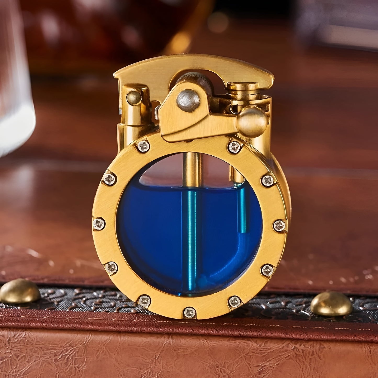 Rdeuod Vintage Trench Lighter Transparent Kerosene Lighter Vintage Steam Punk Lighter-cool Unique Mens