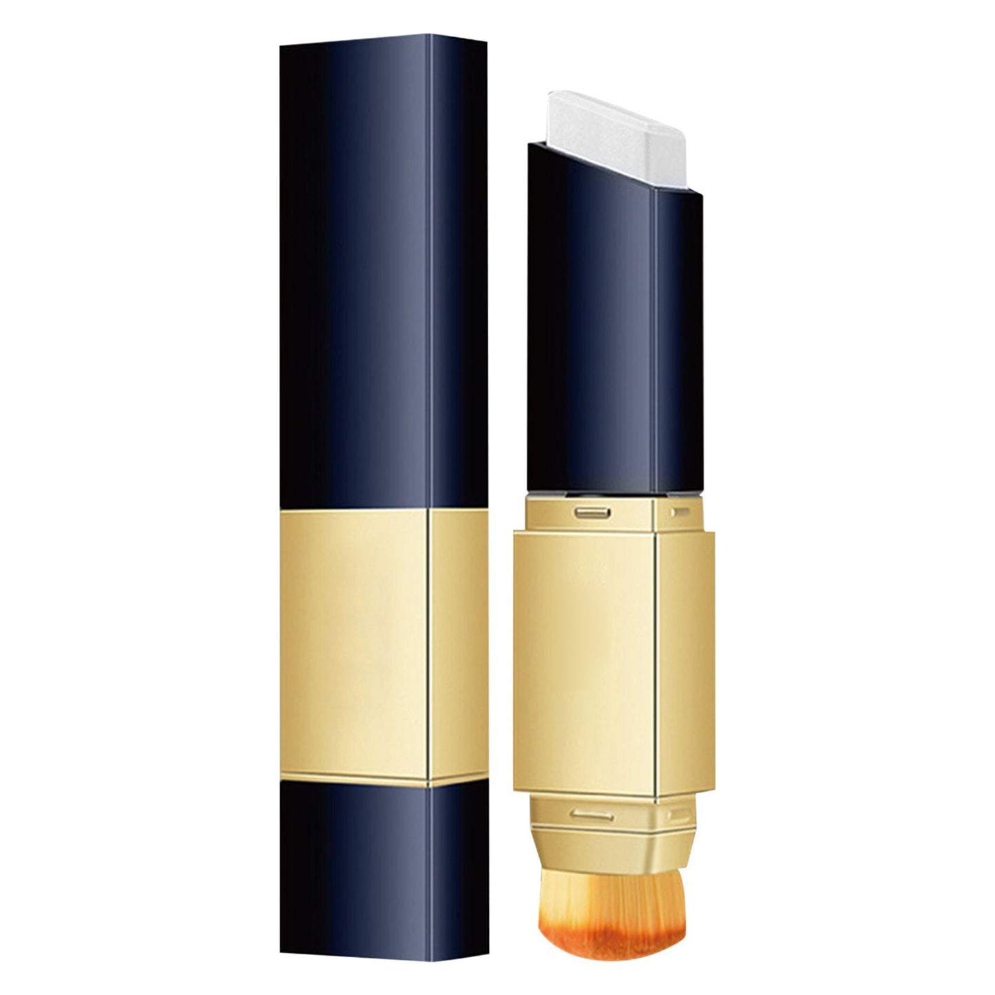 Banzch 2 in 1 Foundation Stick, Double Concealer Stick, Korean Concealer Makeup Brush, Full Coverage Face Spot & Mark Corrector, Long-Lasting Concealer Stick