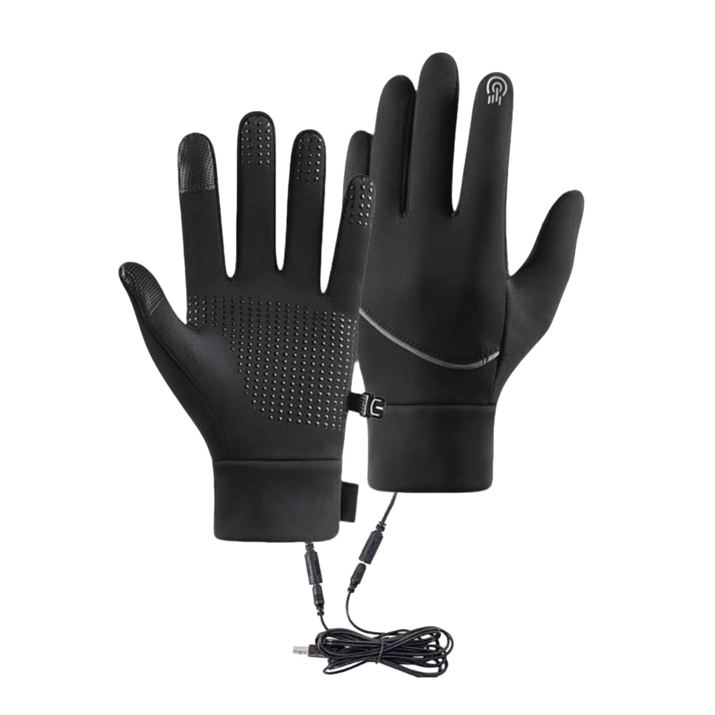 Usb Heated Gloves For Men And Women, Waterproof Touchscreen Winter Heating Gloves,Mittens Touchscreen Waterproof Usb Winter For Driving, Cycling, Skiing & Outdoor Activities