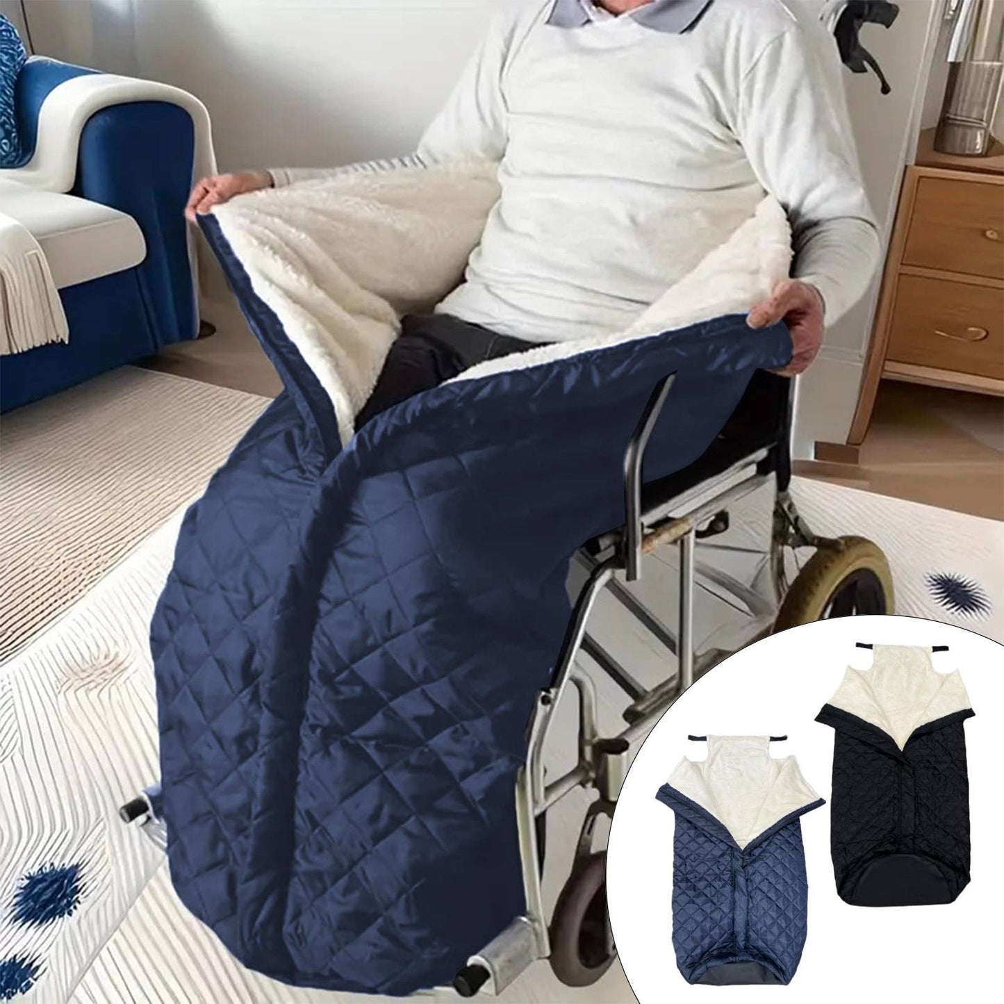 Wheelchair Blankets For Adults,Lap Blankets For Elderly,Wheelchair Cosy Fleece Blanket - Lightweight Fleece-Lined Wheelchair Cover Universal Wheelchair Accessory For Manual And Powered Wheelchairs