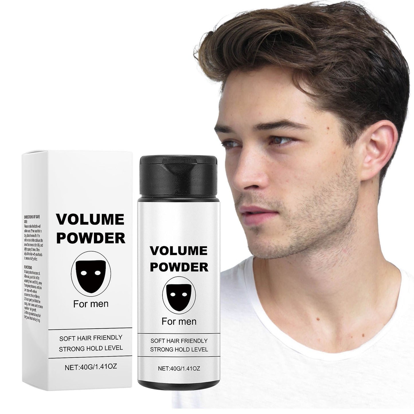 Hair Texture Powder For Men, Volumizing Texturizing Styling Powder with Strong Hold for LIFT and Natural Look, Easy to Apply 40g