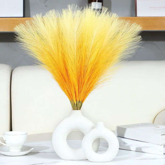 10Pc Valentine'S Day Decorations,Faux Pampas Grass Christmas Artificial Fake Flower Gothic Decor For Festival Boho Home Wedding Birthday Party Decoration Minimalist Style Contemporary Interior Decor