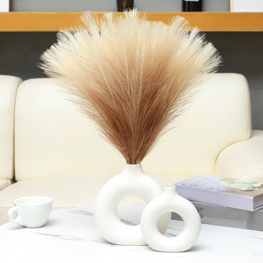 10Pc Valentine'S Day Decorations,Faux Pampas Grass Christmas Artificial Fake Flower Gothic Decor For Festival Boho Home Wedding Birthday Party Decoration Minimalist Style Contemporary Interior Decor