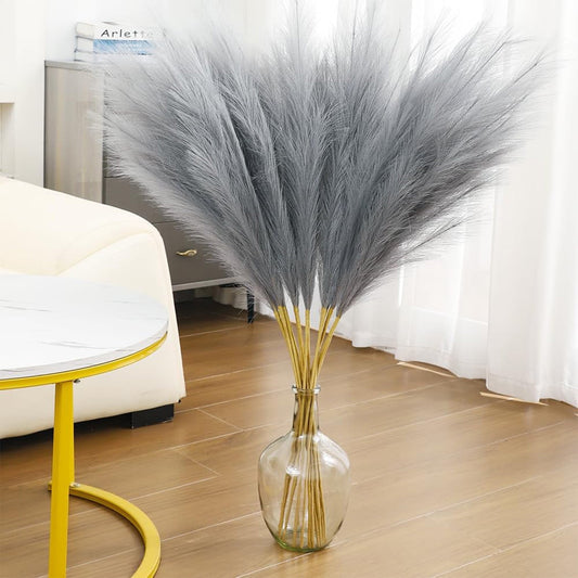 10Pc Valentine'S Day Decorations,Faux Pampas Grass Christmas Artificial Fake Flower Gothic Decor For Festival Boho Home Wedding Birthday Party Decoration Minimalist Style Contemporary Interior Decor