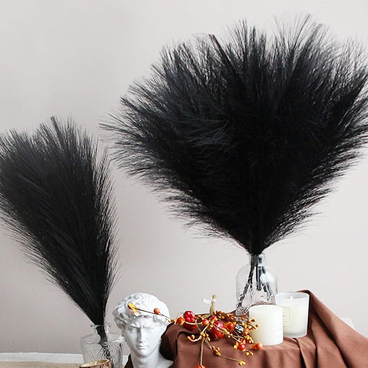 10Pc Valentine'S Day Decorations,Faux Pampas Grass Christmas Artificial Fake Flower Gothic Decor For Festival Boho Home Wedding Birthday Party Decoration Minimalist Style Contemporary Interior Decor