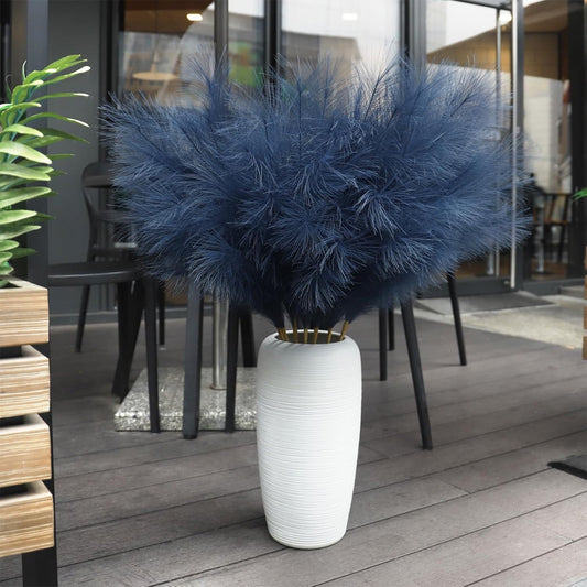 10Pc Valentine'S Day Decorations,Faux Pampas Grass Christmas Artificial Fake Flower Gothic Decor For Festival Boho Home Wedding Birthday Party Decoration Minimalist Style Contemporary Interior Decor