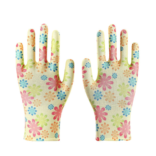12Pair Gardening Gloves For Women - Gardening Gloves Garden Gloves For Women Thorn Proof Breathable Rubber Coated Garden Gloves, Multi-Purposes Gardening Gloves