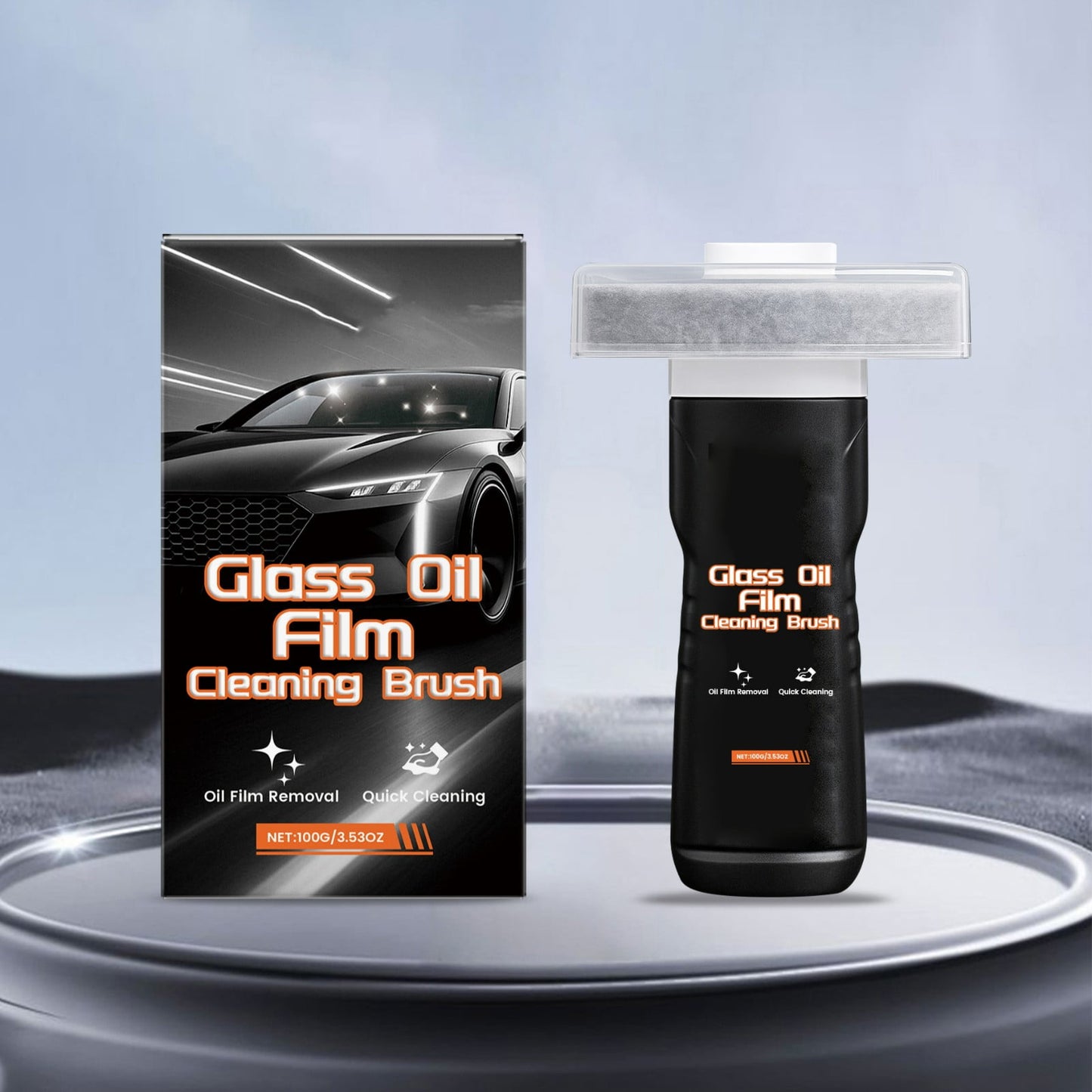 1Pc 105Ml Glass Guard,Glass Cleaner,Automotive Oil Film Cleaning Brush,Car Oil Film Cleaner,Car Glass Oil Film Cleaning Brush