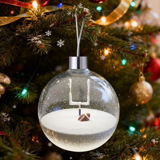 1Pc 3.15In Snow Scene Ball Sports Christmas Ornaments,Sports Ornaments,Sports Ornaments For Christmas Tree,Transparent Balls,Transparent Christmas Ball Ornaments,Clear Ball Christmas Tree Ornaments
