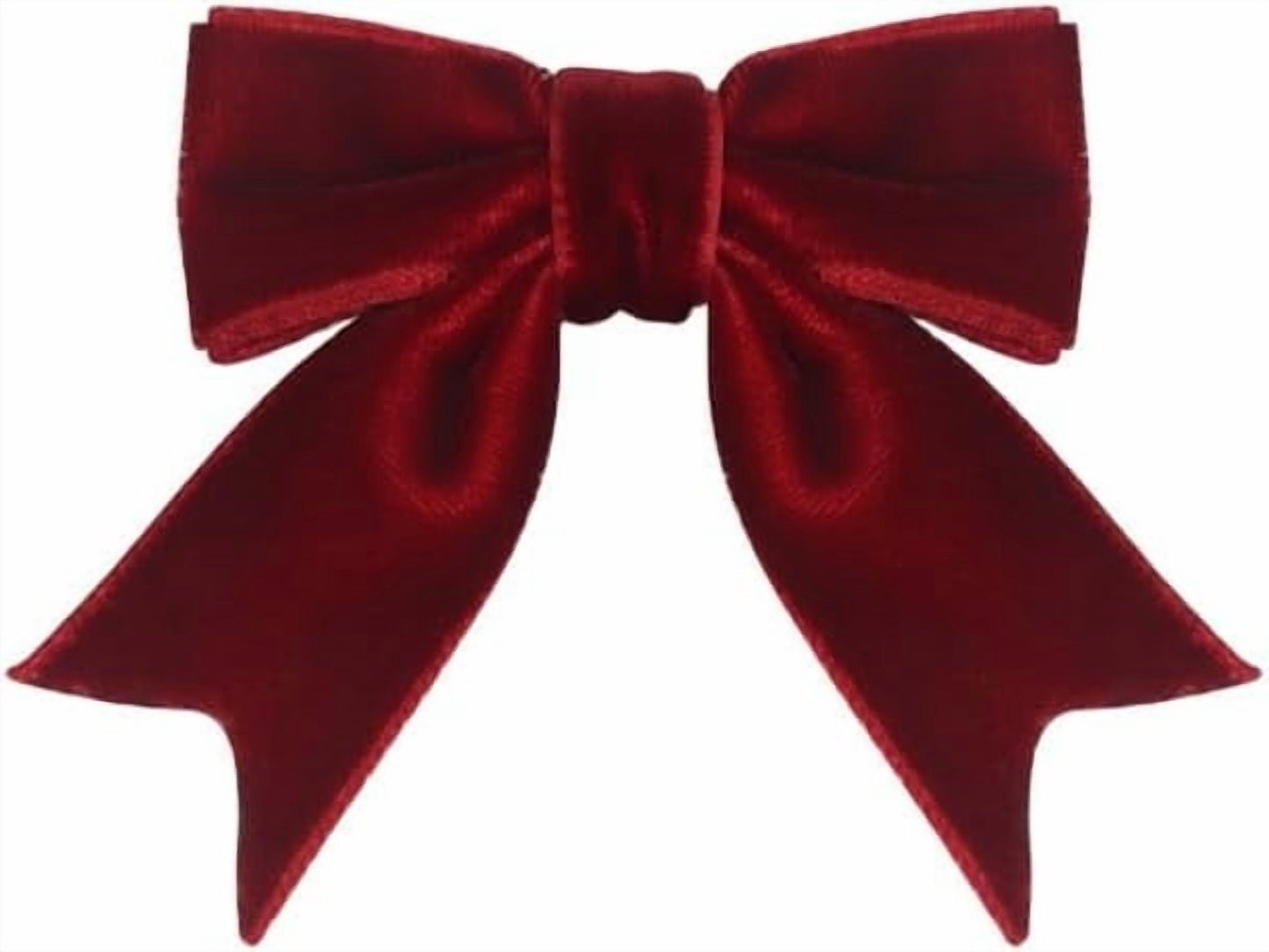 1Pc Burgundy Small Velvet Christmas Bows,Christmas Bows,Burgundy Velvet Bows For Christmas Tree,Wreath,Gift Wrapping,Crafts,Wedding,Party,Twist Tie Bows For Treat Bag Bakery Candy Bags,Home Decor