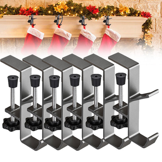 2 In 1 Mantel Hanger For Garland,Garland Hangers For Mantle,Garland and Stocking Mantel Holders,Garland Hanger,Garland And Stocking Mantel Holders,Christmas 2 In 1 Mantel Hanger,Stocking Hangers