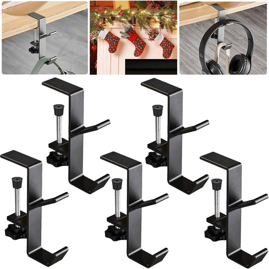 2 In 1 Mantel Hanger For Garland,Garland Hangers For Mantle,Garland and Stocking Mantel Holders,Garland Hanger,Garland And Stocking Mantel Holders,Christmas 2 In 1 Mantel Hanger,Stocking Hangers