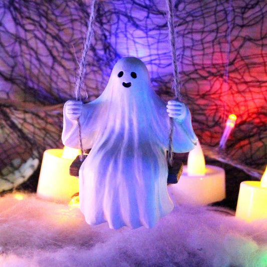 2024 Cute Ghost Statue Outdoor Halloween Decor Halloween Ghost Pendant Decoration Venue Layout Props Hanging Ghosts Demons Ghost Pendants Ghost Festival Gifts