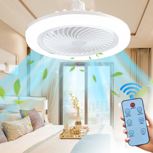 2025 Ceiling Fans with Lights and Remote, Low Profile Flush Mount Ceiling Fan Led Fandelier for Bedroom Livingroom,