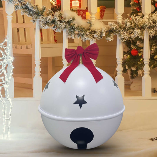 24In Giant Christmas Balls With Big Red Bow,24In Inflatable Christmas Ball Bow Bells Ornament,Inflatable Christmas Ornaments For Christmas Decorations Outdoor Hanging Ornament Yard Decoration