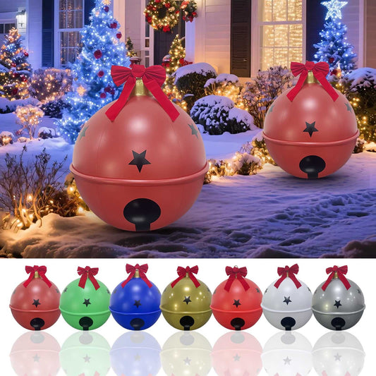 24In Giant Christmas Balls With Big Red Bow,24In Inflatable Christmas Ball Bow Bells Ornament,Inflatable Christmas Ornaments For Christmas Decorations Outdoor Hanging Ornament Yard Decoration