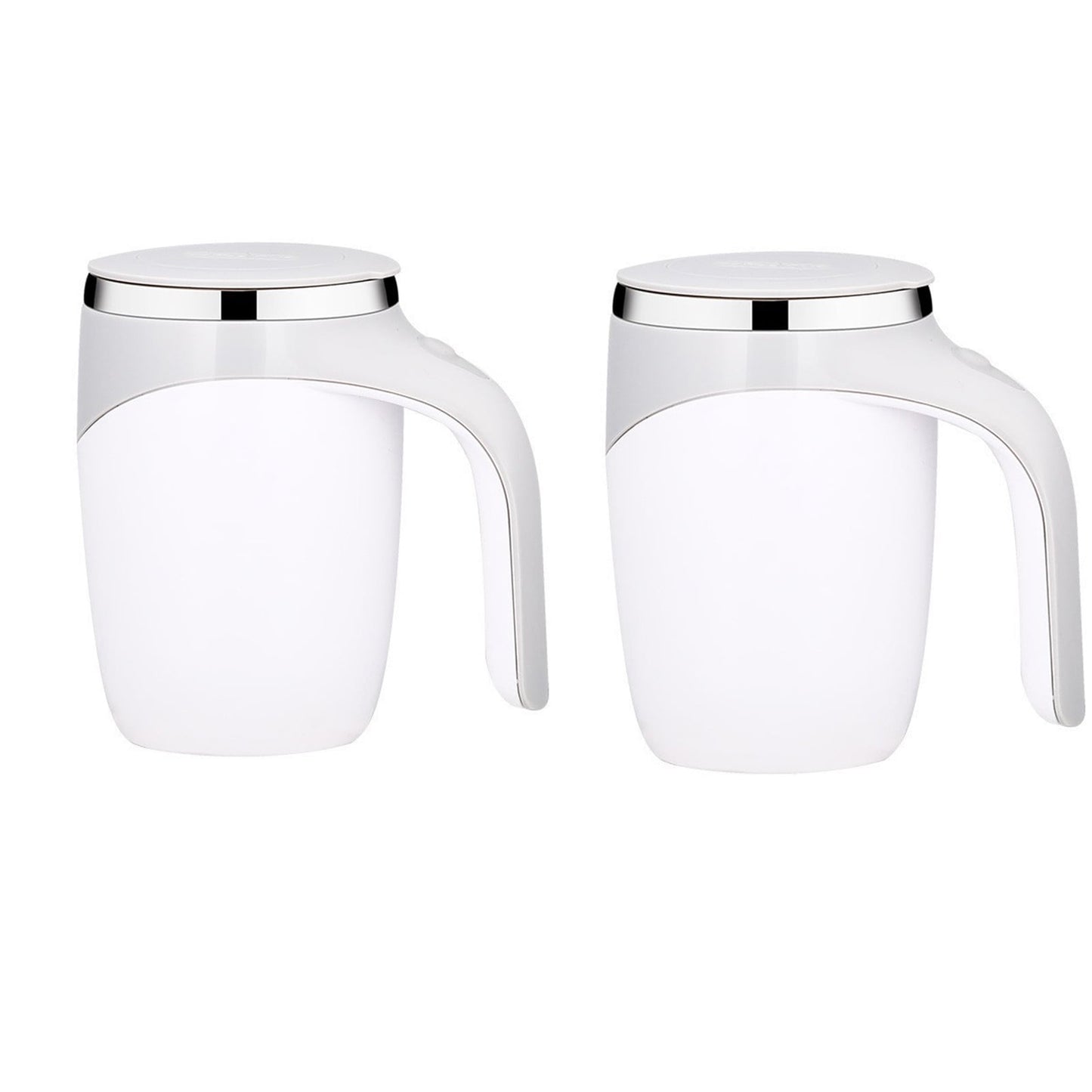 2PCS Automatic Magnetic Stirring Coffee Mug, Self Stirring Mug,Reusable Coffee Mug Rechargeable Electric Self Stirring Coffee Mug Rotatable Metal Coffee Mugs High Speed Mixing Cup For Office Home
