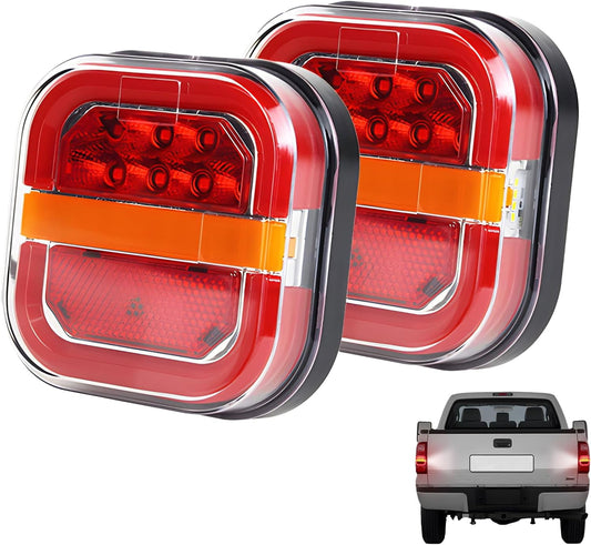 2PCS Wireless Trailer Lights,Wireless Trailer Lights , 2025 New Wireless Tail Lights For Trailer, Portable Led Tow Tail Lights Kit For Trucks, Boat, Rv, Vehicle