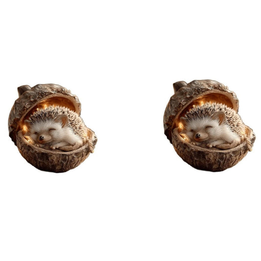 2Pc 2D Acrylic Forest Animal Acorn Ornaments,Woodland Friends Acorn Ornaments,Forest Hazelnut Ornaments,Asleep Cozy Forest Christmas Ornaments,Pine Cone Hanging Ornament Home Party D¨¦cor,Gift