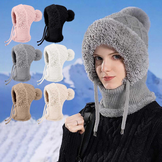 3 In 1 Hat For Women,3 In 1 Beanie Hat With Scarf And Mask,Beanie Hats For Women,3 In 1 Knitted Hat For Women With Scarf And Mask Fall Winter Warm Knitted Ski Scarf And Mask
