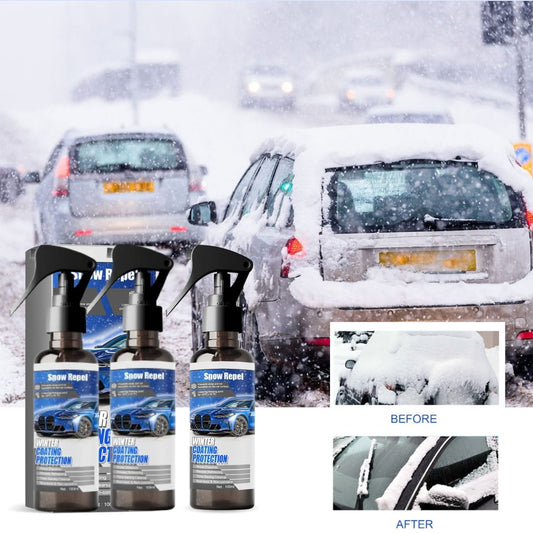 3Pc 100Ml Ice Agent,Deicer Spray For Car Windshield Deicer Spray For Car, Fast Acting Ice Remover & Fridge Defrosting Agent, Multi-Purpose Melting Spray For Winter Auto Care
