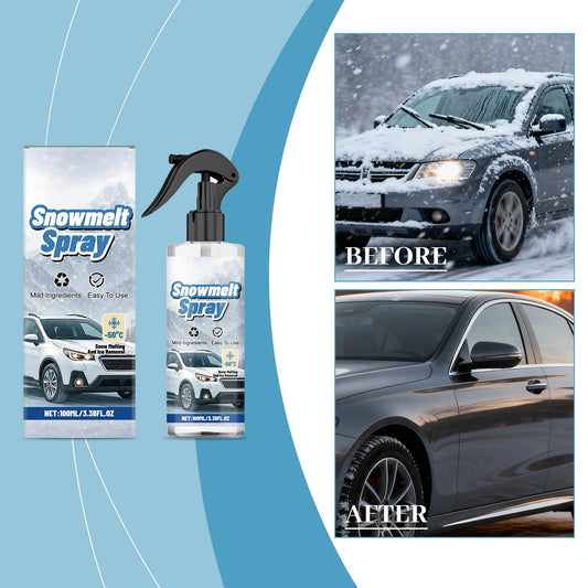 3Pc Deicer For Car Windshield Defroster,Window Snow Spray,100Ml De-Icer Spray For Car Windshields, Fast-Acting Ice & Snow Melt Spray With Antifreeze Protection, Safe For Auto Glass