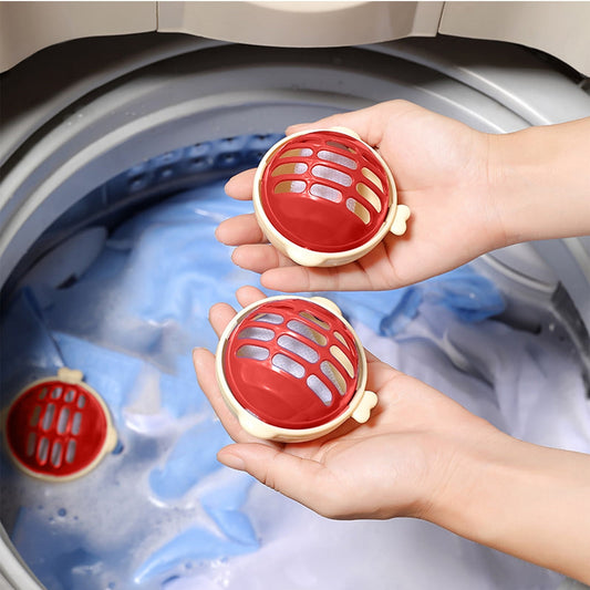 3Pc Washing Hair Catcher Pet Hair Remover Laundry Ball,Removal Cleaning,Reusable Washing Machine Hair Catcher Laundry Ball, Reusable Clothes Anti-Winding Adsorption Hair Catcher Laundry Ball