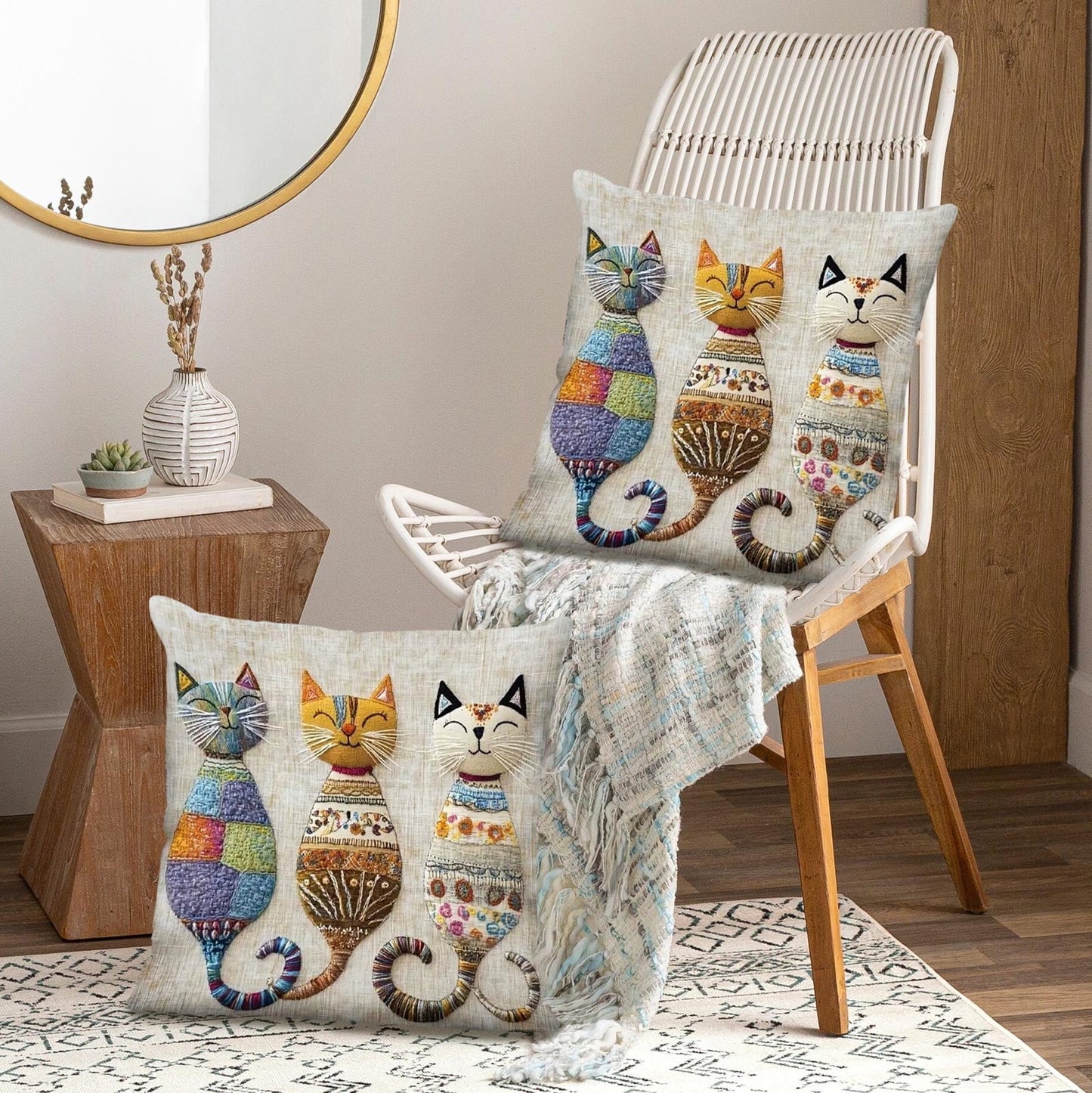 45*45Cm Funny Pillows Cover,18In Funny Throw Pillows Cases,Funny Cat Decorative Throw Pillow Covers,Square Pillowcase With Zipper For Living Room,Bed Decor,Patio,Car,French Country Sofa Cushion Cases