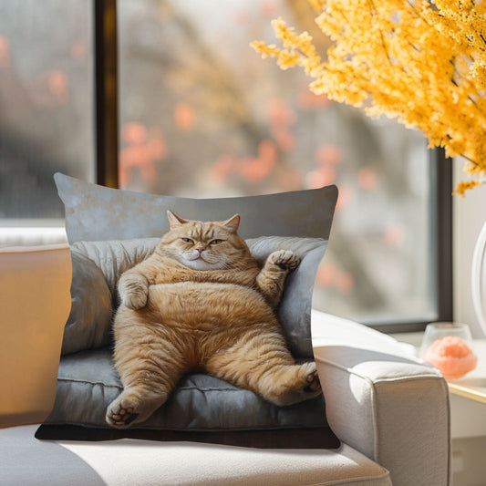 45*45Cm Funny Pillows Cover,18In Funny Throw Pillows Cases,Funny Cat Decorative Throw Pillow Covers,Square Pillowcase With Zipper For Living Room,Bed Decor,Patio,Car,French Country Sofa Cushion Cases