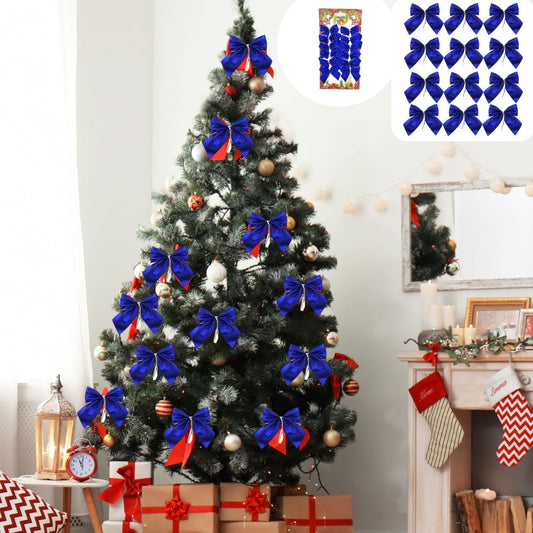 5.5Cm/2.2In Mini Small Christmas Tree Hanging Ornaments,Christmas Bow Decor Under5 Christmas Tree Decorations 12Pc Christmas Decorations,Diy Craft,Jewelry Pendant,Gift Wrap,Holiday Decor,Music Makers