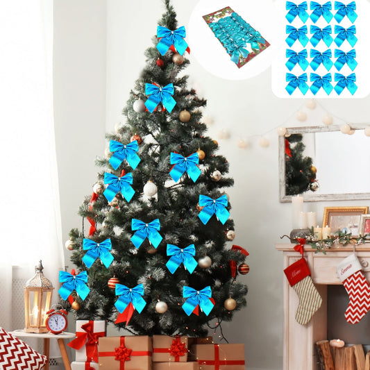 5.5Cm/2.2In Mini Small Christmas Tree Hanging Ornaments,Christmas Bow Decor Under5 Christmas Tree Decorations 12Pc Christmas Decorations,Diy Craft,Jewelry Pendant,Gift Wrap,Holiday Decor,Music Makers