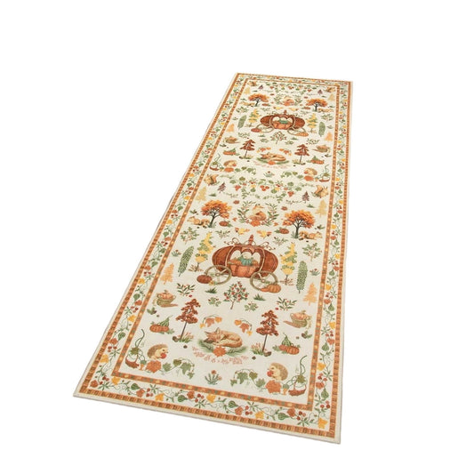 50*160Cm Christmas Kitchen Decor,Christmas Runner Rug For Hallway,Christmas Kitchen Runner,Washable Non Slip Carpet,Christmas Print Reindeer Tree Non Shedding Rug For Floor Laundry Room Holiday Decor