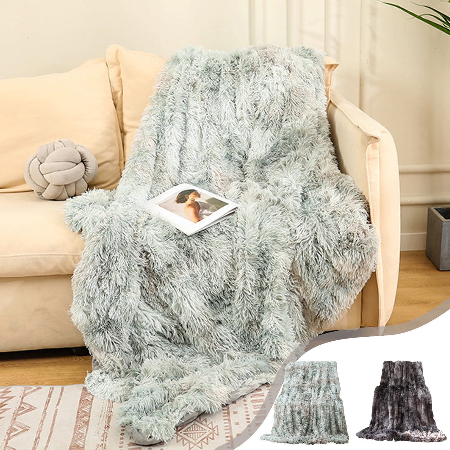 80*120Cm Fluffy Blanket,Flannel Blanket,Fuzzy Blanket,Velvet Flannel Throw Blanket,Tie-Dyed Blanket Super Soft Lightweight Decorative Couch Blanket For All Seasons, Cozy Polyester Fleece For Sofa Bed