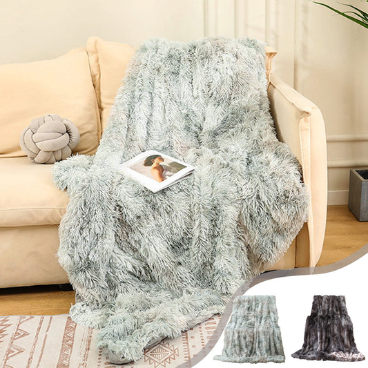80*120Cm Fluffy Blanket,Flannel Blanket,Fuzzy Blanket,Velvet Flannel Throw Blanket,Tie-Dyed Blanket Super Soft Lightweight Decorative Couch Blanket For All Seasons, Cozy Polyester Fleece For Sofa Bed