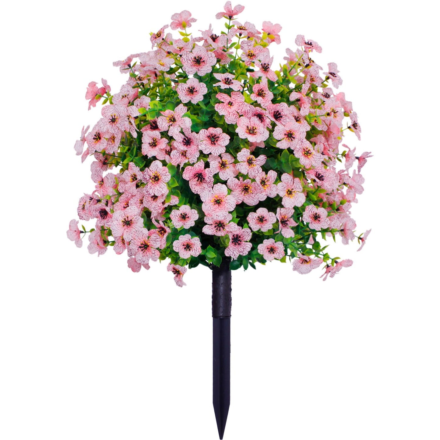 Artificial Flowers with Ground Spikes,2025 Garden Stake Faux Greenery Shrubs Garden Accessories for Farmhouse Outdoor Outside Garden Porch Patio Wedding Party Decoration Artificial Flowers