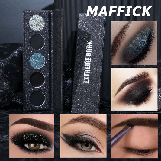 Banzch 5-color Extremely Dark Eyeshadow That Lasts Forever Dummy Gray High Pigment Smoked Eye Shadow,Mothers Day Gifts,Mothers Day Gifts