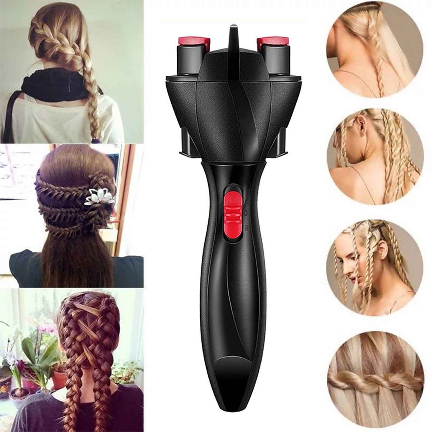 Banzch Automatic Hair Braider Adult Electric Hair Braiding Machine Hair Twisters Rotates Hair Clip, Black