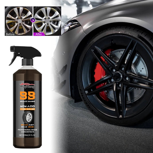 Banzch Brake Bomber Cleaner Powerful Wheel Cleaner,Bomber Non-Acid Car Wheel Cleaner,Car Wheel Cleaner And Remover Perfect For Cleaning Wheels And Tires Safe On Alloy And Pain120ml