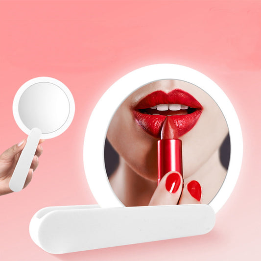 Banzch Compact Mirror With Light LED Pocket Mirror With USB Charging Port Mini Mirror For Purse Pocket Travel And Gift,Mothers Day Gifts
