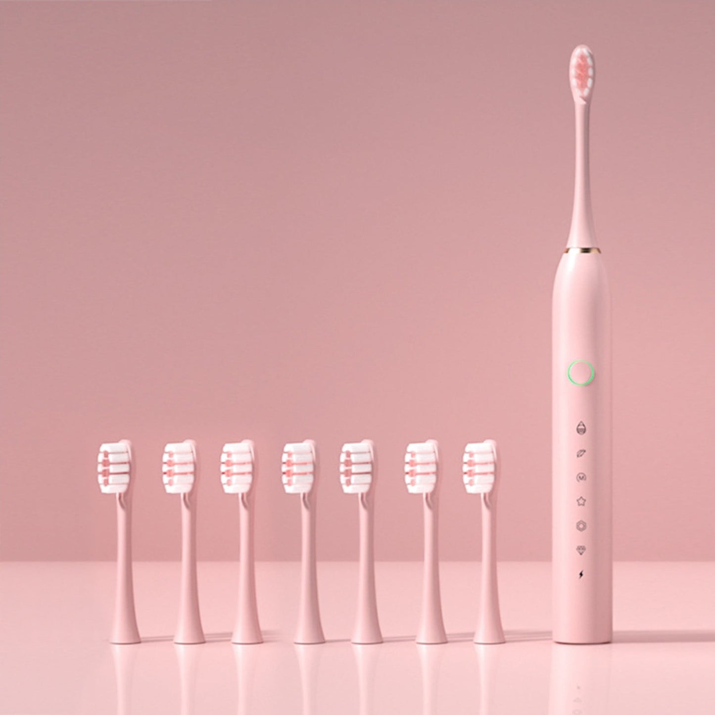 Banzch Electric Toothbrush for Adults and Kids, Rechargeable Sonic Toothbrush with 6 Modes IPX7 Waterproof with 8 Brush Heads & Travel Case