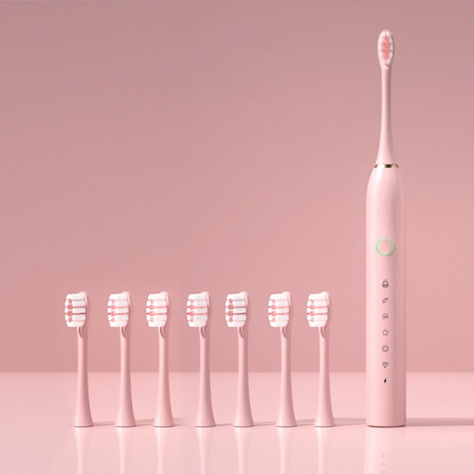 Banzch Electric Toothbrush for Adults and Kids, Rechargeable Sonic Toothbrush with 6 Modes IPX7 Waterproof with 8 Brush Heads & Travel Case