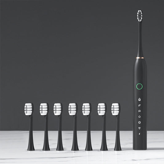 Banzch Electric Toothbrush for Adults and Kids, Rechargeable Sonic Toothbrush with 6 Modes IPX7 Waterproof with 8 Brush Heads & Travel Case