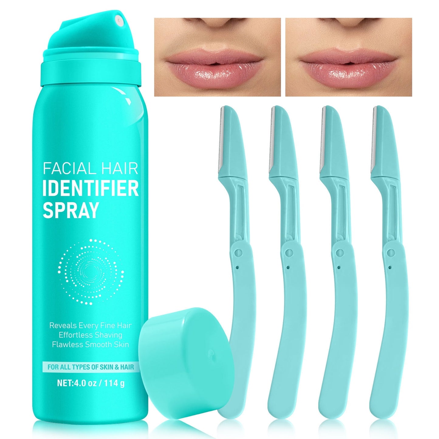 Banzch Facial Hair Identification Spray Set Gentle And Delicate Moisturizing Smoothly Shaving Set,Christmas Gifts,multicolor,100ml