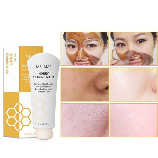 Banzch Honey Tearing Mask Peel Mask Dead Skin, Oil Control Blackhead Remover, Clean Pores,Deep Cleansing, Reduces Fine Lines£¦ Wrinkles Great For All Skin 60ml,Mothers Day Gifts