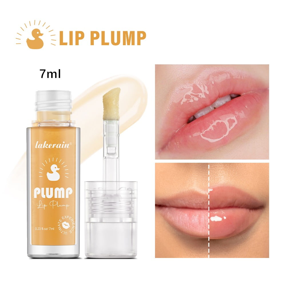 Banzch Lip Gloss Plumper, Lip Plumping Booster Lip Gloss Glossy Lipstick, Hydrating, Volumizes, High-Shine, Fuller Lip Plumper Lip Mirror Lip Glaze for Women Girls