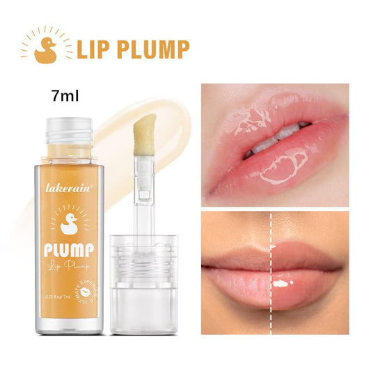 Banzch Lip Gloss Plumper, Lip Plumping Booster Lip Gloss Glossy Lipstick, Hydrating, Volumizes, High-Shine, Fuller Lip Plumper Lip Mirror Lip Glaze for Women Girls