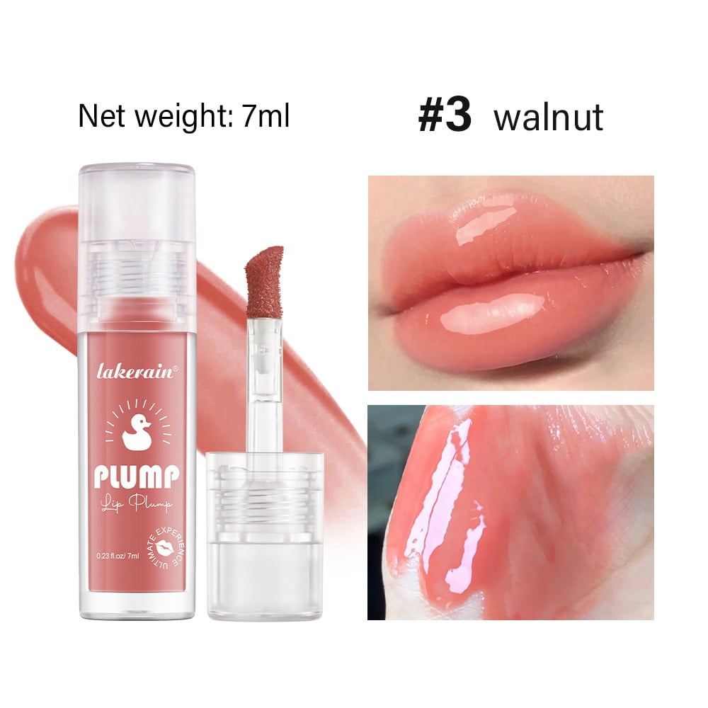 Banzch Lip Gloss Plumper, Lip Plumping Booster Lip Gloss Glossy Lipstick, Hydrating, Volumizes, High-Shine, Fuller Lip Plumper Lip Mirror Lip Glaze for Women Girls