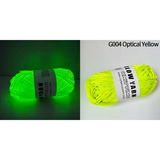 Banzch Luminous Yarn,Glow in The Dark Yarn for Crochet, Glow in The Dark Hand Knitted Yarn,Sewing Supplies Yarns for DIY Crafts, Knitting, Crocheting, Fluorescent Thread Knitting Glowing Yarn