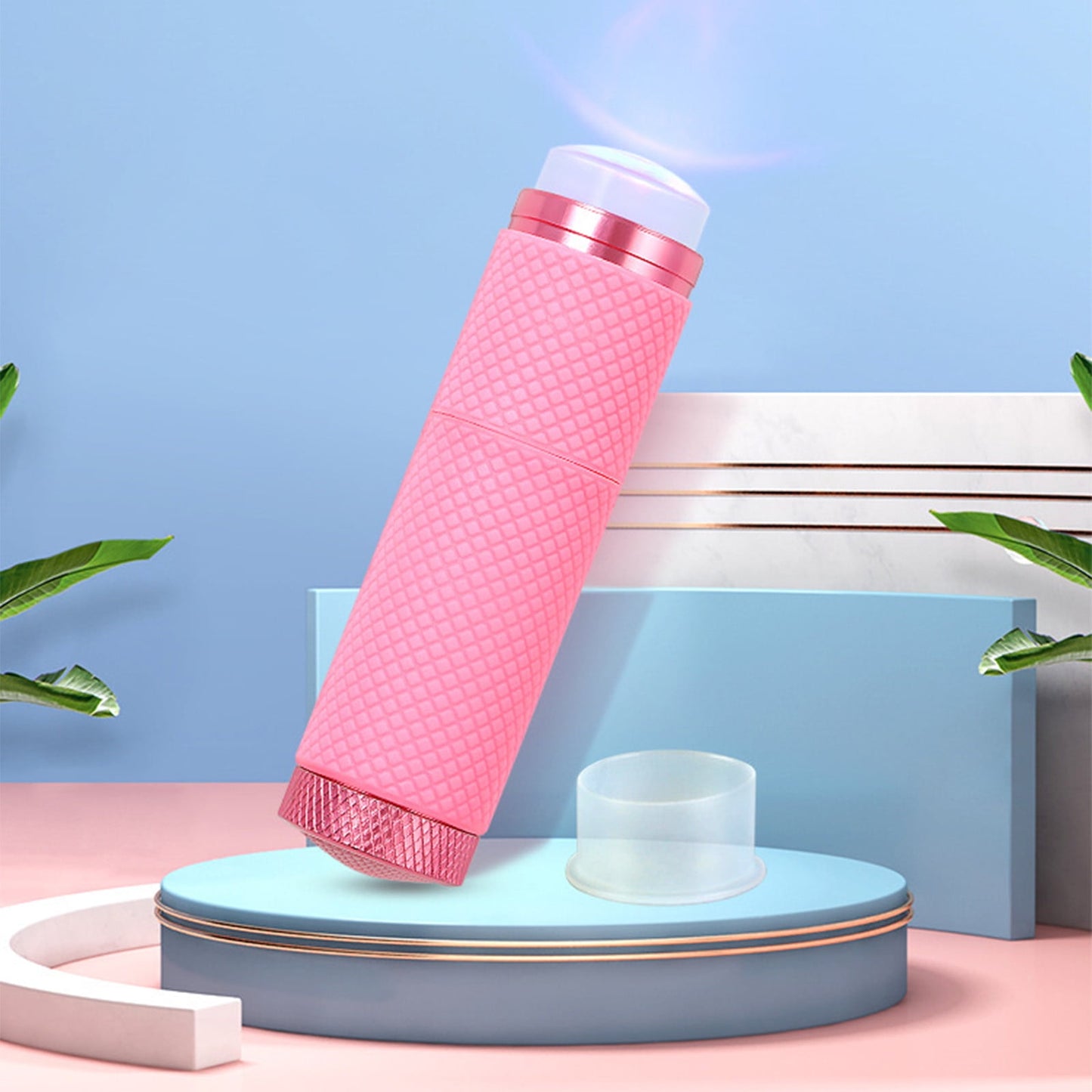Banzch Mini Nail Art Dryer, Silicone Press Nail Art Lamp Embossed Sequin Sticker Handheld Lamp, Portable Small LED Nail Art Lamp With Jelly Silicone Feature Head,Mothers Day Gifts