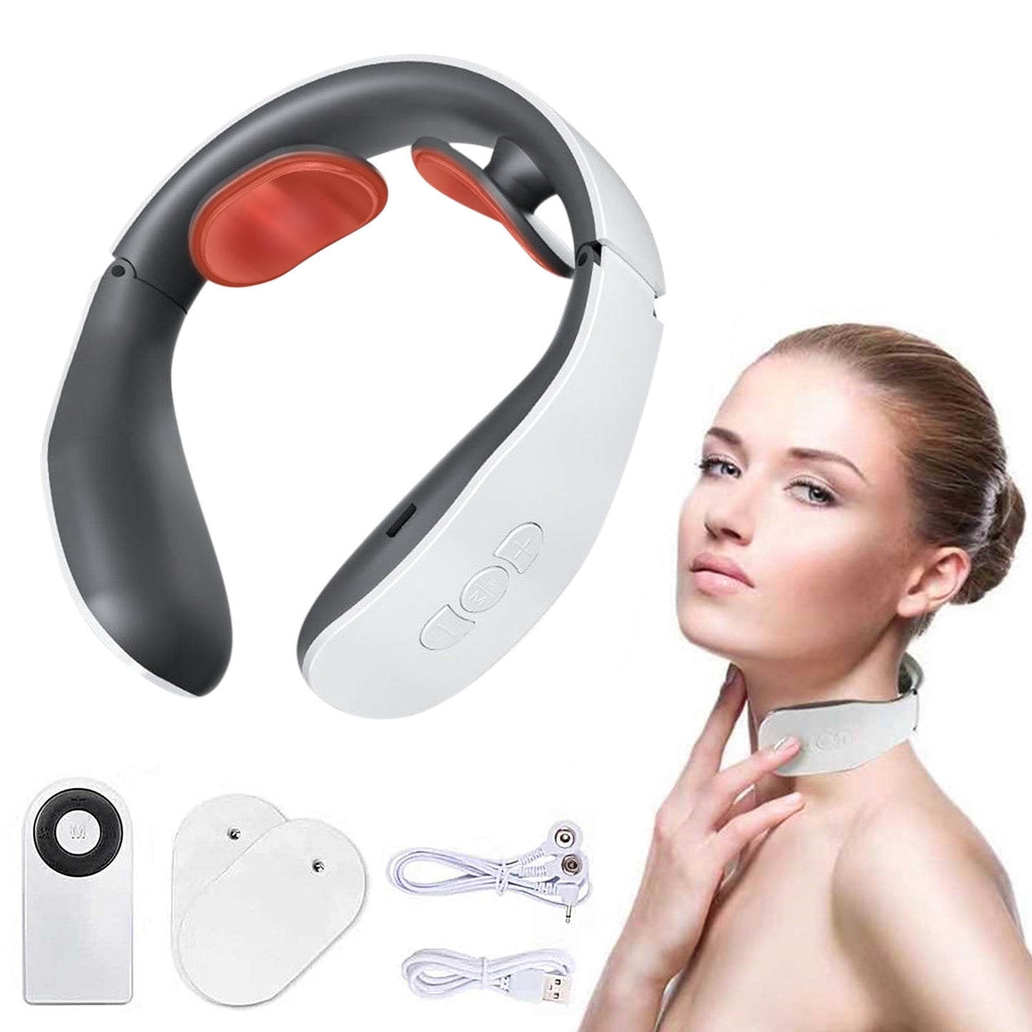 Banzch Neck Massager£¬Relaxing Necker Neck 2024 Neck Portable Neck With Heat Pain Relief And Relaxation In Just 3 Minutes With Heat